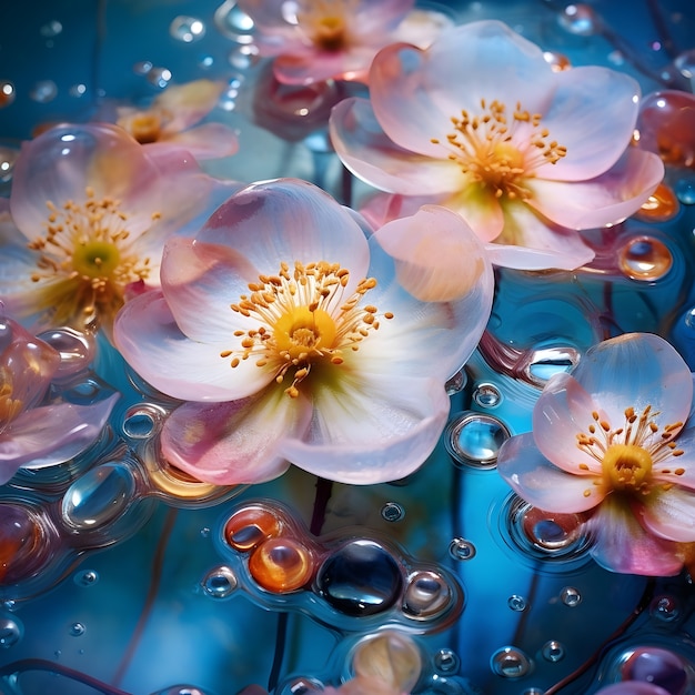 Free photo beautiful floral wallpaper