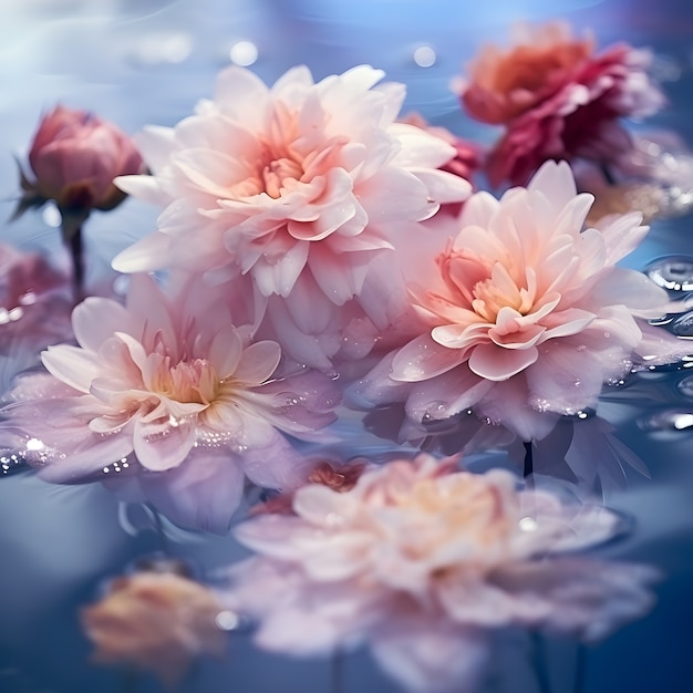 Free photo beautiful floral wallpaper