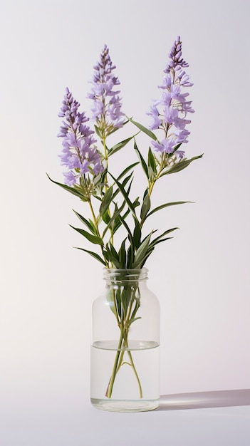 Beautiful flower vase  in studio