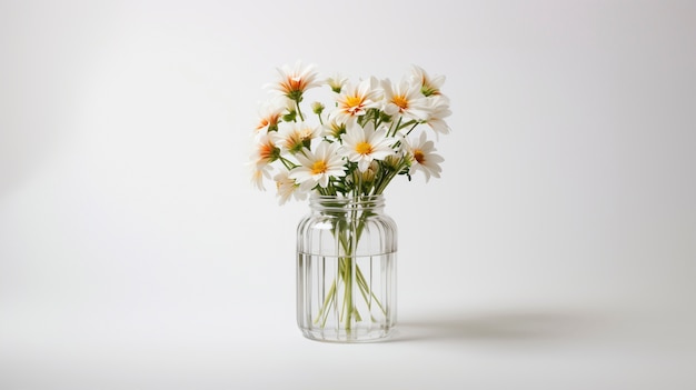 Beautiful flower vase  in studio