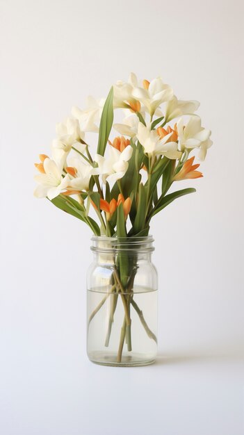 Beautiful flower vase  in studio