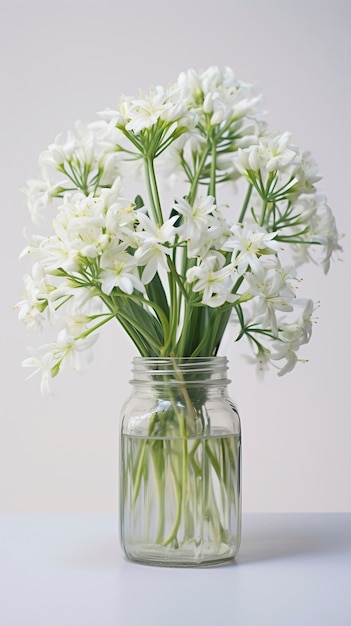 Beautiful flower vase  in studio