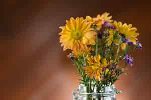 Free photo beautiful flower in vase