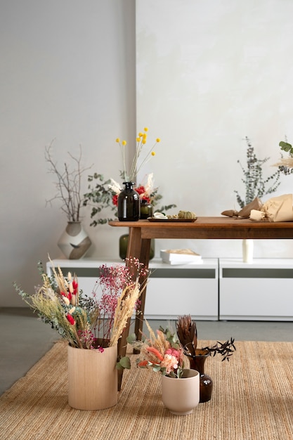 Beautiful flowers arrangement indoors