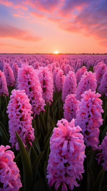 Free Photo beautiful flowers field