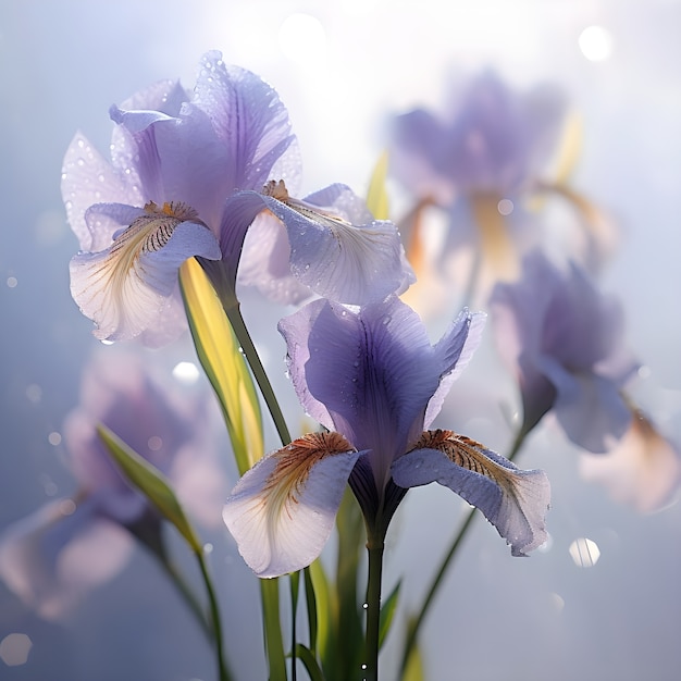 Free photo beautiful flowers wallpaper