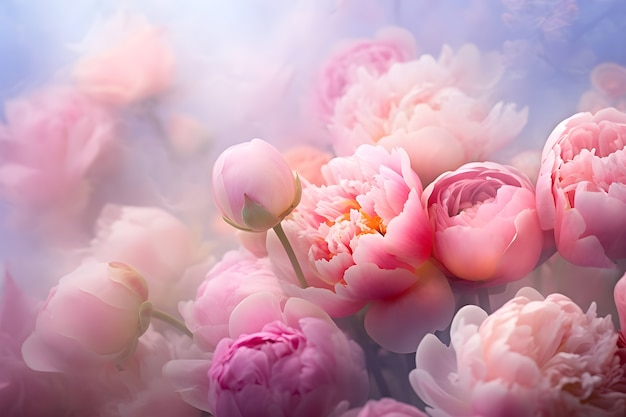 Free photo beautiful flowers wallpaper