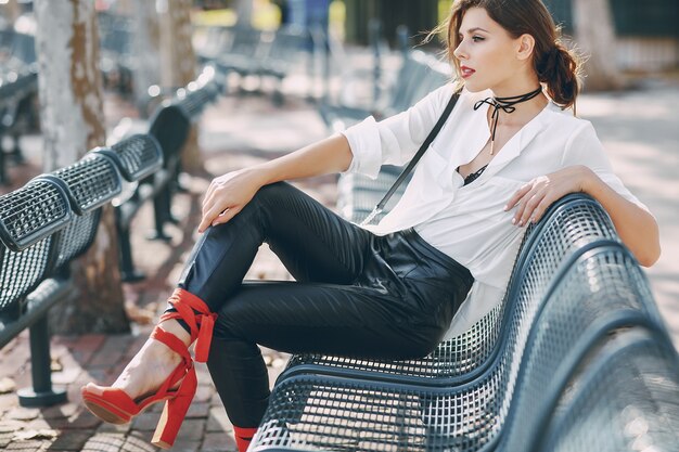 beautiful girl on the street