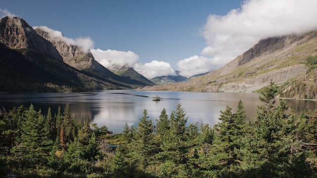 Beautiful Glacier National Park in Montana, USA