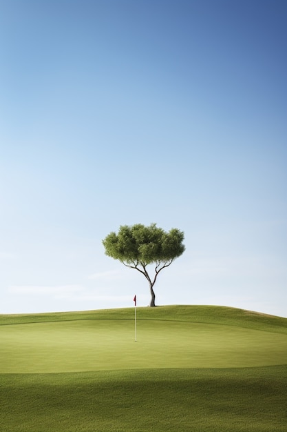 Beautiful  golf course landscape