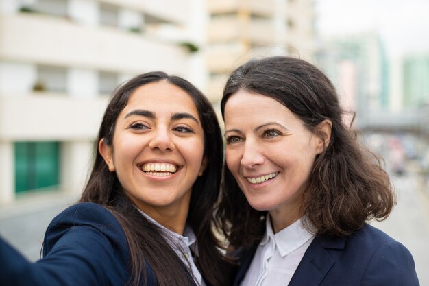 Beautiful happy businesswomen