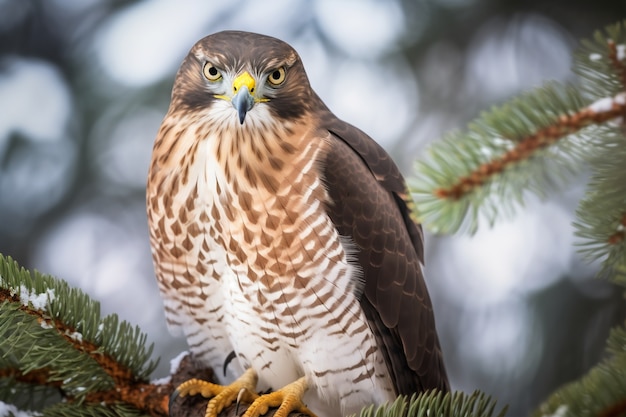 Free Photo beautiful hawk in nature