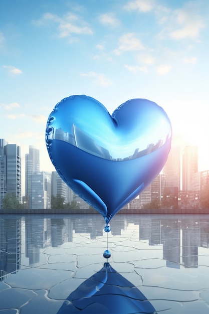 Free Photo beautiful heart shape  outdoors