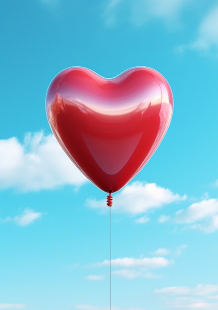 Beautiful heart shaped balloon