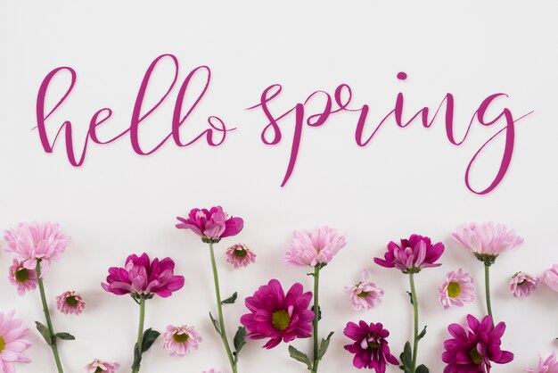 Beautiful hello spring collage