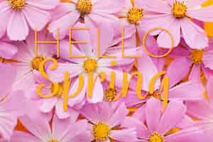 Free photo beautiful hello spring collage