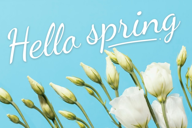 Free photo beautiful hello spring collage