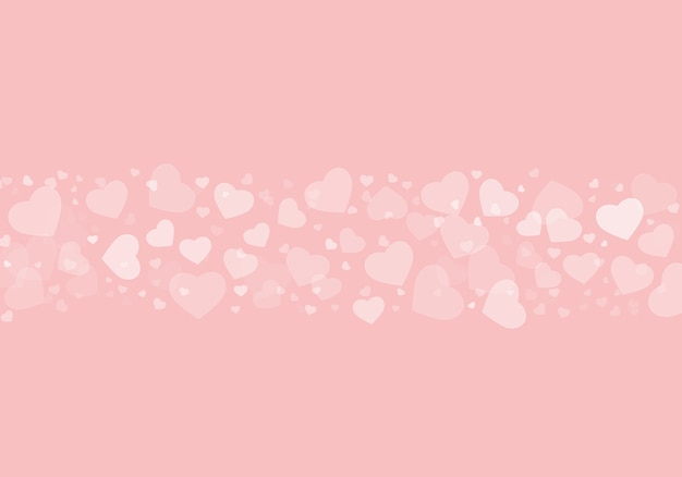 Free photo beautiful illustration of white hearts on a pink background-perfect wallpaper or background