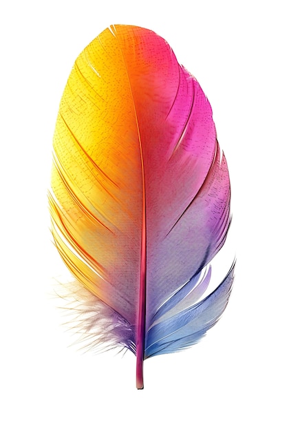 Free photo beautiful isolated feather