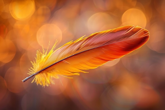 Free photo beautiful isolated feather