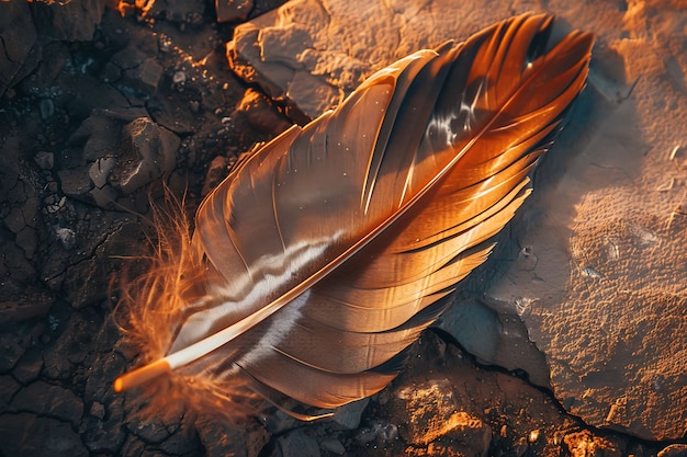 Free photo beautiful isolated feather