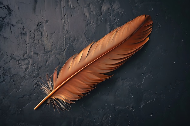 Free photo beautiful isolated feather