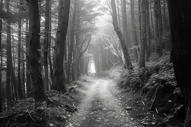 Beautiful japanese  forest scene