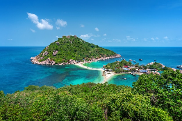 Beautiful Koh Nangyuan island in Surat Thani, Thailand