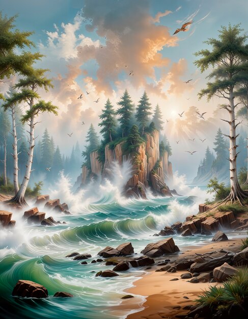 Beautiful landscape background