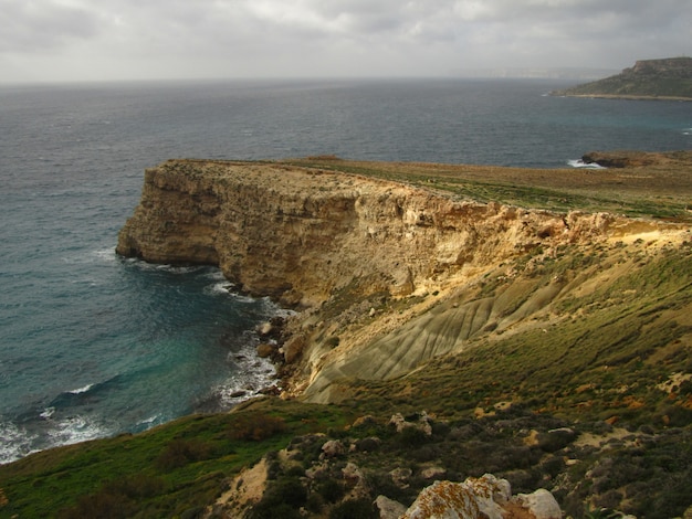 Beautiful landscape of cliffs and the sea - perfect for the background