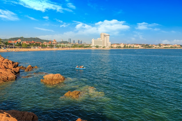 beautiful light district tourism view beach