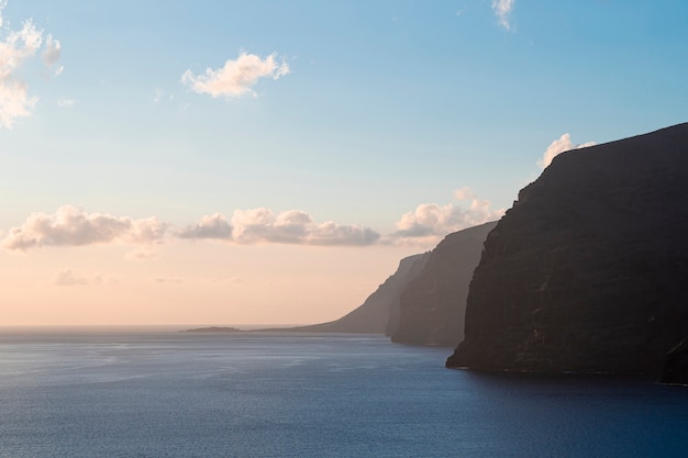 Beautiful littoral in the evening light