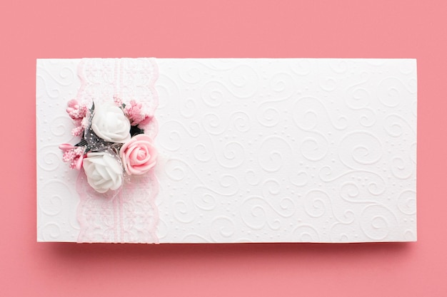 Free Photo beautiful luxury wedding stationery and ribbon