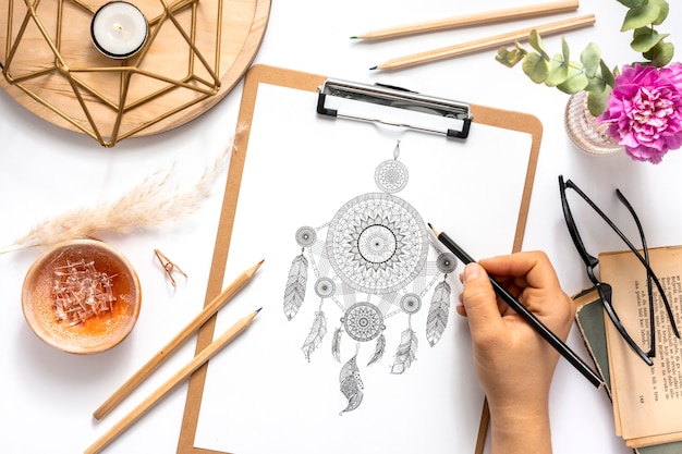 Free Photo beautiful mandala design concept