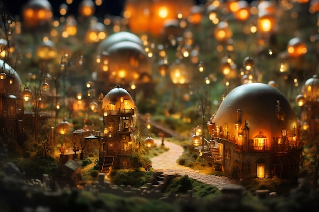 Free Photo beautiful medieval fantasy landscape