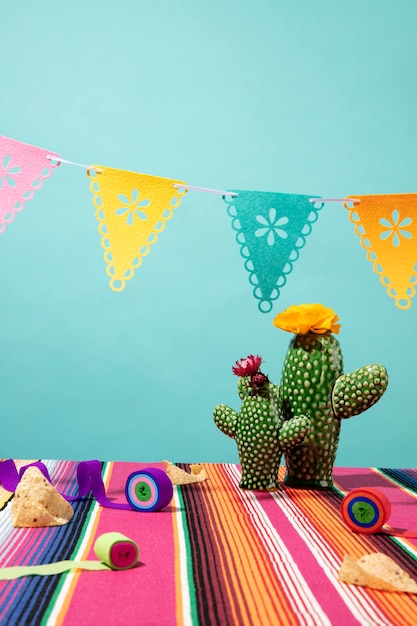 Free photo beautiful mexican party decoration