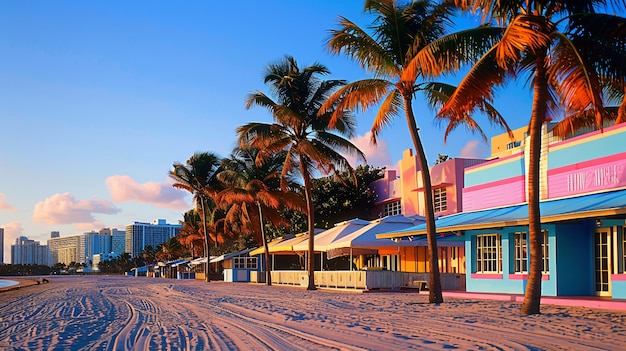 Free Photo beautiful miami bayside marketplace scene