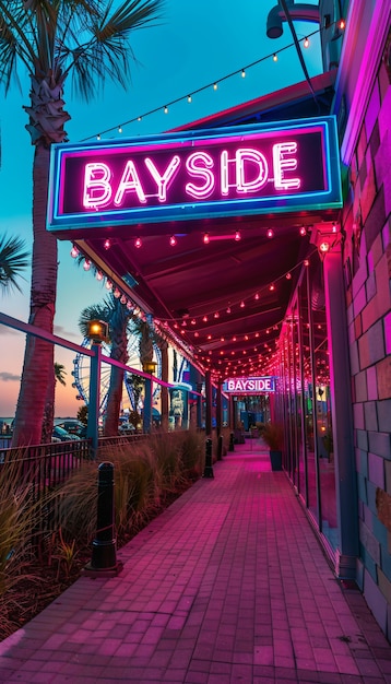 Free Photo beautiful miami bayside marketplace scene