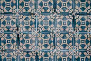 Free photo beautiful moroccan tiles wall for background