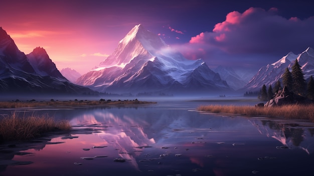 Beautiful mountains landscape