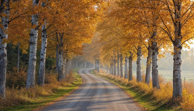 Beautiful natural autumn scene