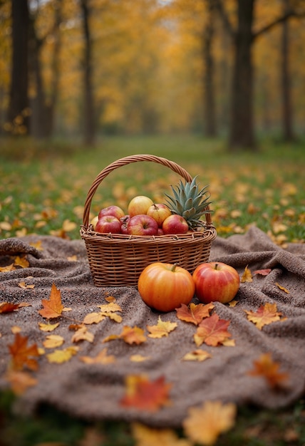 Free photo beautiful natural autumn scene