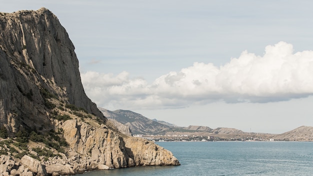 Beautiful ocean landscape and mountains