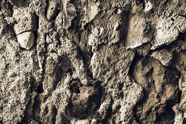 Beautiful Old Grunge Texture of Concrete Rough Wall. Gray Color. Background Backdrop. Horizontal.