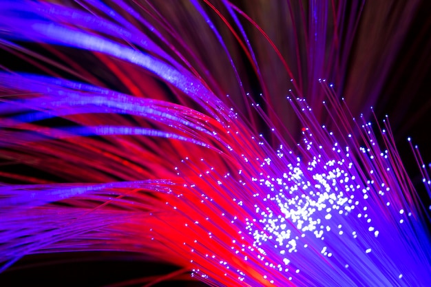 Beautiful optical fiber detail