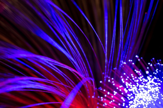 Beautiful optical fiber detail