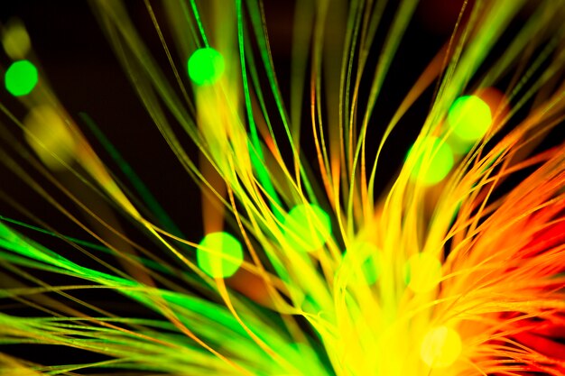 Beautiful optical fiber detail