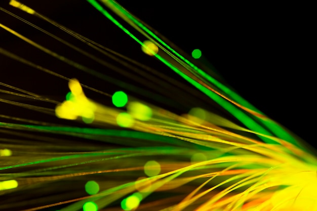 Free photo beautiful optical fiber detail