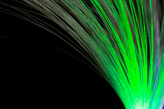 Beautiful optical fiber detail