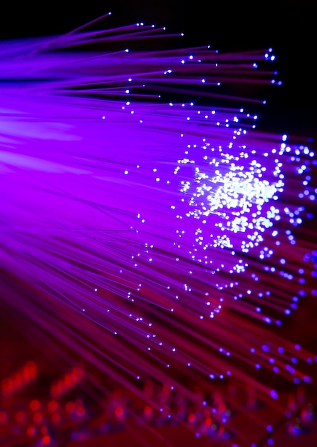 Beautiful optical fiber detail